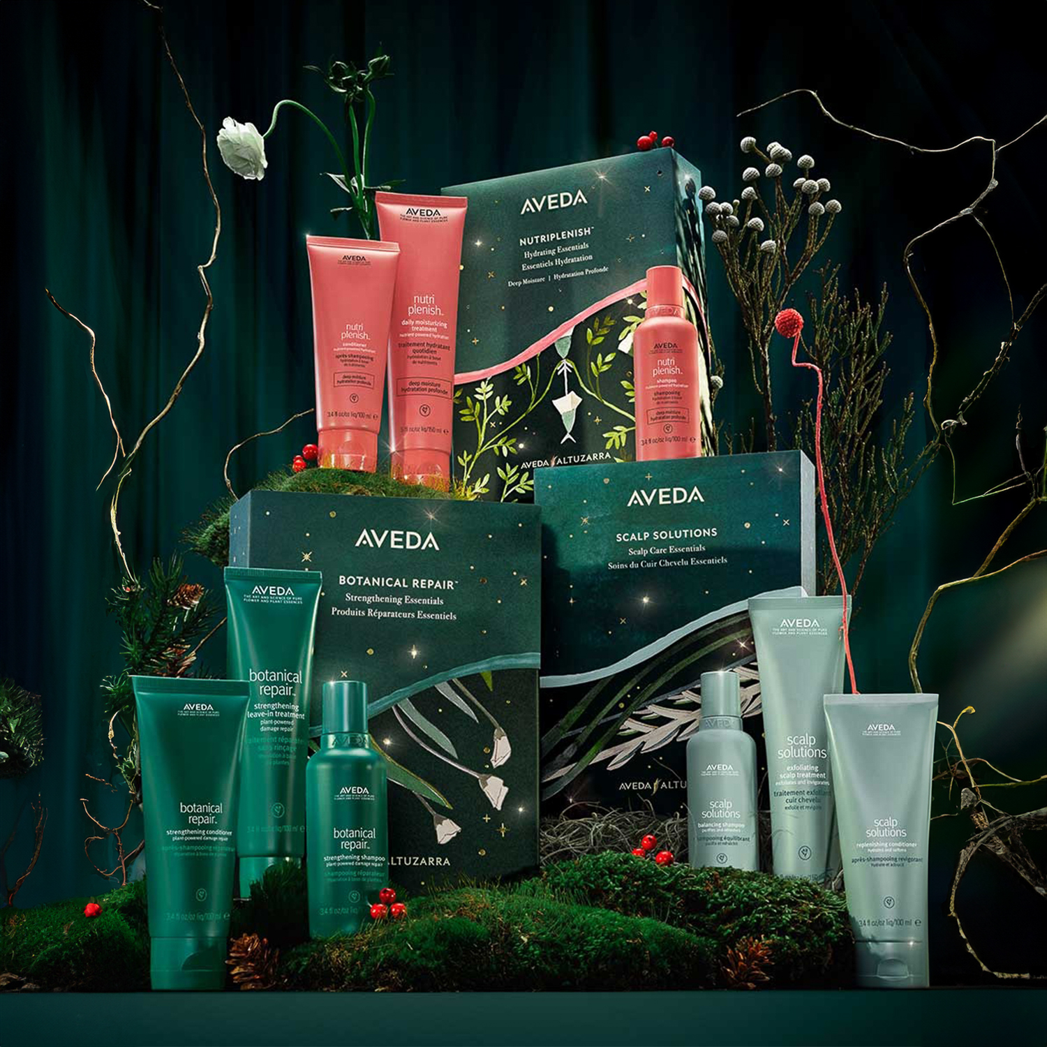 AVEDA SCALP SOLUTIONS EXFOLIATING ESSENTIALS(RUTINA PARA CUIDADO DE CUERO CABELLUDO)